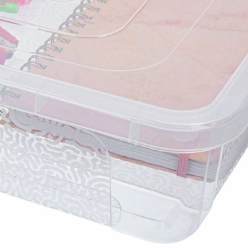 Коробка-коробка, закрытый пластиковый контейнер, коробка 10л, прозрачный органайзер.