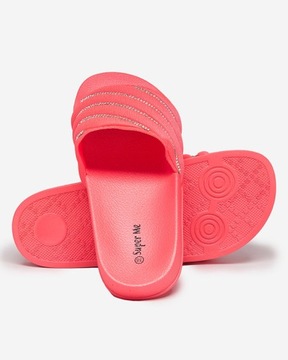 ЖЕНСКИЕ КОРАЛЛОВЫЕ ТАПОЧКИ С ЦИРКОНИЕМ MYTARIS 38