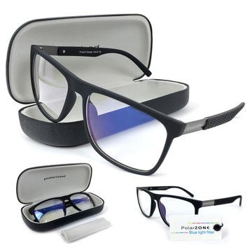Okulary zerówki Męskie filtr Blue Light komputera