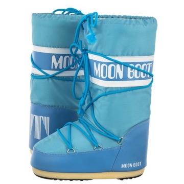 Buty Śniegowce Moon Boot Icon Nylon Niebieskie