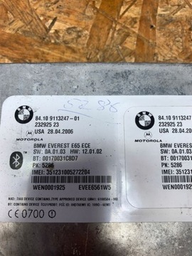 BMW E65 E66 MODUL ŘÍZENÍ BLUETOOTH 9113247
