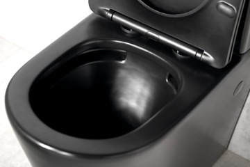 Компактный унитаз 38x80x61 см БЕЗОБЕДНИК, вертикальный/горизонтальный слив + сиденье SLIM, PACO