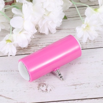 ПОРТАТИВНАЯ МИНИ-ДИНАМИКА ДЛЯ ТЕЛЕФОНА/ПЛАНШЕТА (РОЗОВАЯ) ОТЛИЧНЫЙ ЗВУК