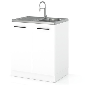 SZAFKA KUCHENNA DOLNA STOJĄCA POD ZLEW BIAŁY MAT 60CM