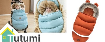 ДЕТСКИЙ СПАЛЬНИК ДЛЯ ЗИМНЕЙ КОЛЯСКИ, РЕГУЛИРУЕМЫЙ, С МЕХОМ TEDDY GROW UP 4в1