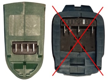 Адаптер для летучей мыши Parkside X20V для Bosch Power For All