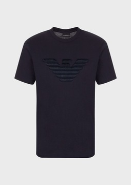 t-shirt granatowy Emporio Armani wyszywane logo S