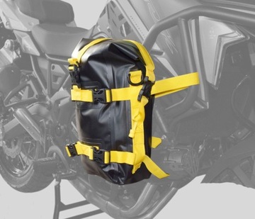 Аварийная сумка Rolltop для мотоцикла с плечевым ремнем, черная