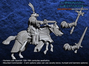Испанский человеческий конный командир - Конный командир