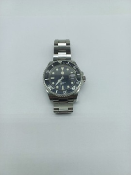 Czarny San Martin Diver NH35 Zegarek Męski