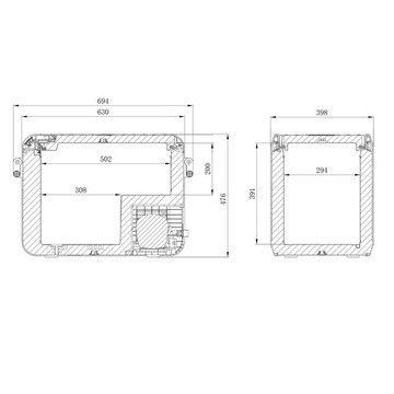 Компрессорный холодильник и морозильник DOMETIC CFX3 45