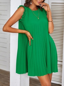 SHEIN 3UL PLISOWANA PROSTA SUKIENKA MINI DAMSKA 36