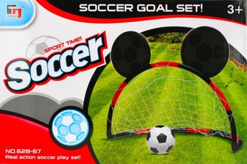 ZESTAW PIŁKARSKI BRAMKA PIŁKI NOŻNEJ POMPKA PIŁKA