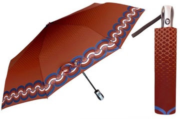 Automatyczna damska polska parasolka, włókno wzór