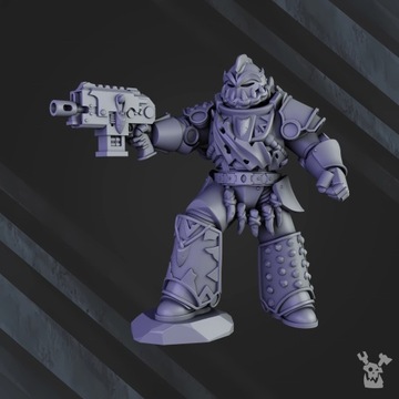 White Megalodon Clan Warriors x5 DakkaDakkaStore