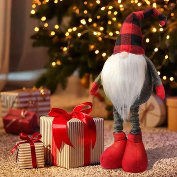 Рождественский гном, большой регулируемый подарок, 60 см
