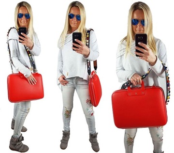 AKTÓWKA TORBA NA LAPTOPA PASEK 3D AZTECKI 13 14 15