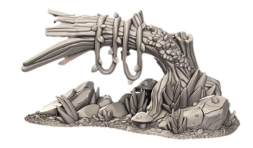 (CnP) - Terrain - Forest - Core Set - Bent Trunk - (3DPT)