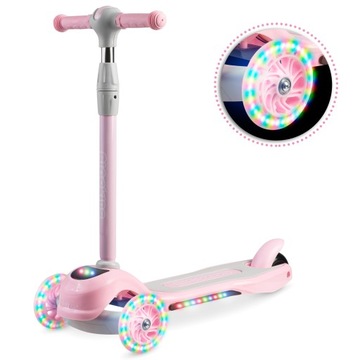 HULAJNOGA TRÓJKOŁOWA DLA DZIECI LED RICOKIDS