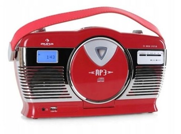 Radio odtwarzacz Auna RCD-70 USB Wada Ł352