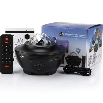 ПРОЕКТОР ЗВЕЗДЫ ЗВЕЗД ПРОЕКТОР НОЧНИК СВЕТОДИОДНЫЙ ДИНАМИК USB BLUETOOTH + ПУЛЬТ ДИСТАНЦИОННОГО УПРАВЛЕНИЯ