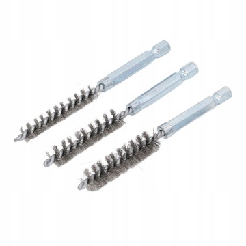 6 ЦИЛИНДРИЧЕСКИХ ПРОВОЛОЧНЫХ ЩЕТКОВ СТАЛЬ 8–19 ММ