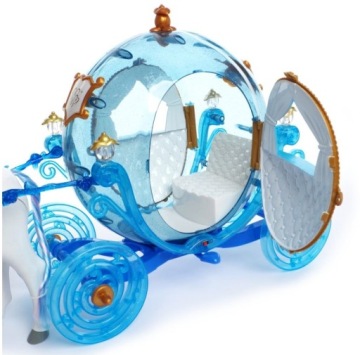 КАРЕТА С ПРОГУЛОЧНОЙ ЛОШАДЬЮ И СВЕТОМ + КУКЛА ПРИНЦА