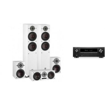 DENON AVR-X1800H + DALI OBERON 7 (5.0) białe
