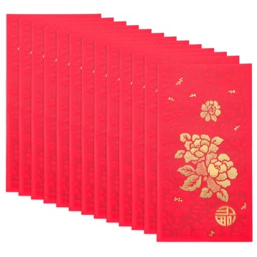 КОНВЕРТЫ СВАДЕБНЫЕ УКРАШЕНИЯ КРАСНЫЕ, ГОРИЗОНТАЛЬНАЯ ПЕЧАТЬ, 25 ШТ. БУМАГА ЛЛВЛ