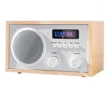 RADIO TERRIS NRD nostalgia BLUETOOTH DAB+ białe brązowe lub jasne drewno