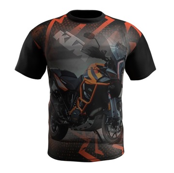 KOSZULKA TERMOAKTYWNA NA MOTOR T-SHIRT MOTOCYKLOWY Z NADRUKIEM KTM 1290 LC8
