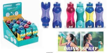 Спортивная бутылочка AquaSpray, силиконовая бутылочка, желтая