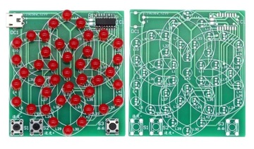 Kwiat 43 LED Efekt świetlny 9 animacji DIY KIT