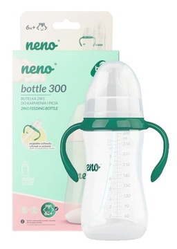 NENO АНТИКОЛИЧЕСКАЯ БУТЫЛОЧКА ДЛЯ КОРМЛЕНИЯ И НАУЧЕНИЯ ПИТЬ 300мл + соска 6м+