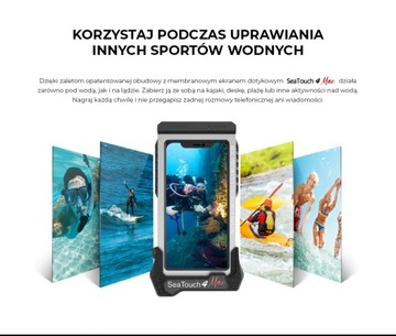 OBUDOWA PODWODNA DO TELEFONU DIVEVOLK SEATOUCH 4 MAX - NIEBIESKA