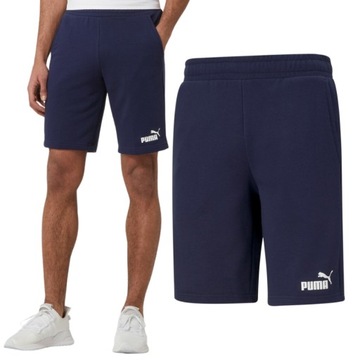 PUMA ESS SHORTS KRÓTKIE SPODENKI BAWEŁNIANE SPORTOWE SZORTY Z LOGO r. L