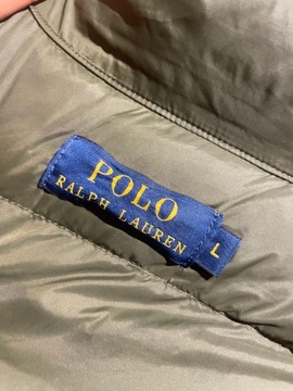 Lekki Bezrękawnik Kamizelka Puchowa Polo Ralph Lauren Khaki L