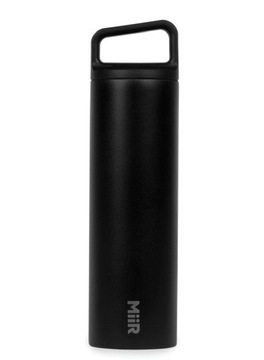 Butelka termiczna stalowa zamykana Miir Wide Mouth 590 ml - black czarny