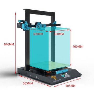 3D-ПРИНТЕР 300x300x400 BLU-5 PLUS 32bit Автоуровень + НИТЬ + ИНСТРУМЕНТЫ