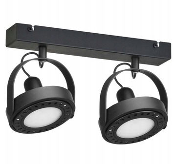 LAMPA SUFITOWA PLAFON NOWOCZESNA REFLEKTOR 2X60LED