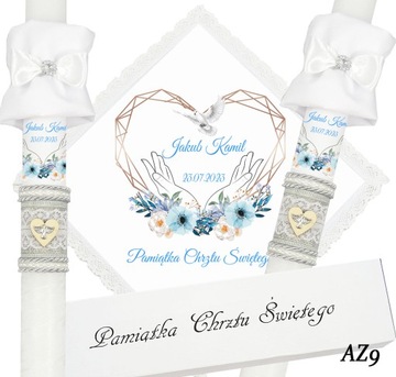 БЕЛАЯ ОДЕЖДА И КРЕЩЕСТВЕННАЯ СВЕЧА КРЕЩЕННОЕ ИМЯ