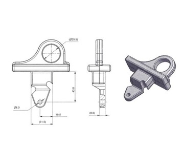 РЕМКОМПЛЕКТ КРЮКА CBM CAT. 2