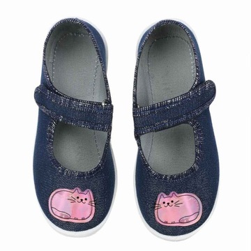 kapcie buty dziewczęce przedszkole granat kotek Raweks Dorotka D40 30