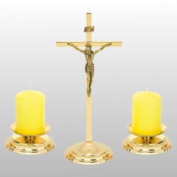 НАБОР BRASS CAROL (крестовые подсвечники-свечи)