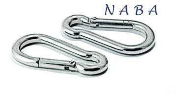 НЕРЖАВЕЮЩИЙ КАРАБИН ДЛЯ ВЕРЕВОК 8ММ 8X80 INOX