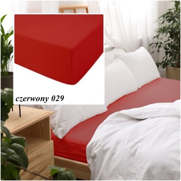 Prześcieradło z gumką 180x200 GŁADKI JERSEY 100% BAWEŁNA KOLOR DO WYBORU