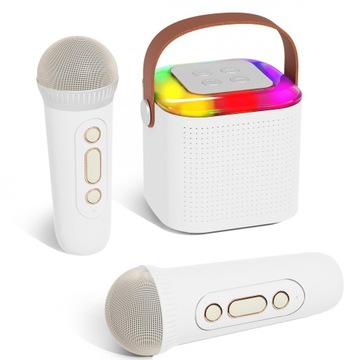 MIKROFON BEZPRZEWODOWY KARAOKE GŁOŚNIK BLUETOOTH Z 2 MIKROFONAMI