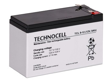 AKUMULATOR BATERIA AGM VRLA TECHNOCELL TCL TCL9-12 TCL9 12V 9Ah APC RBC UPS