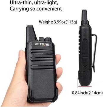 Рация Retevis RT622, портативная рация PMR446, шумоподавитель
