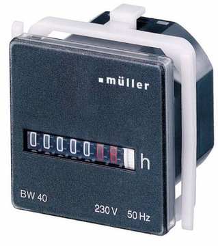 Müller BW4018, IP50 Licznik czasu pracy 230V